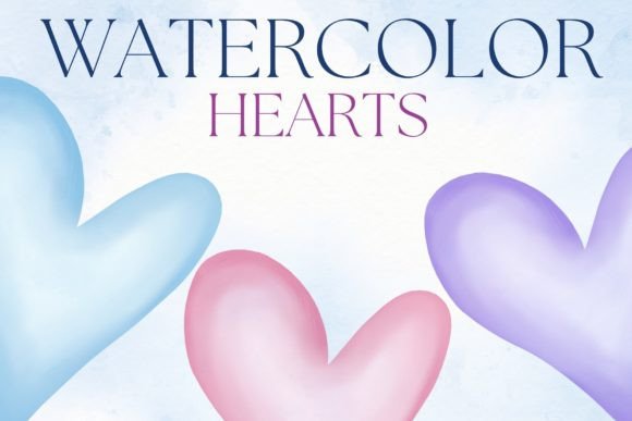 Download Watercolor Hearts - Watercolor hearts Collection
