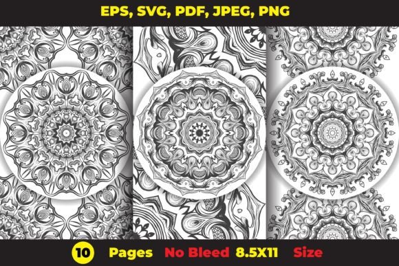 Download 10 Ornamental Mandala Coloring Page Art - Ornament Collection
