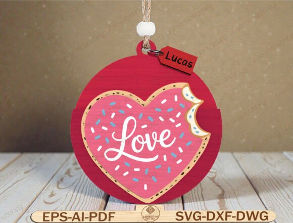 Download Love Heart Valentine Ornament SVG - Ornament Collection