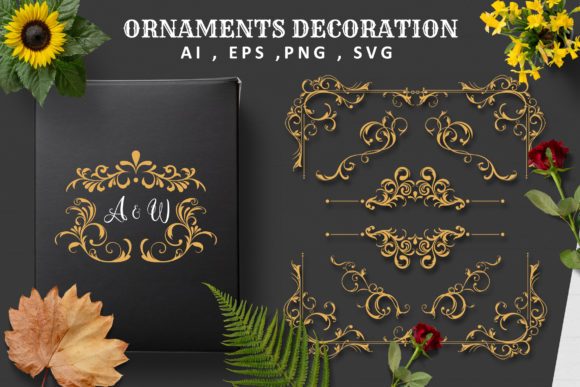 Download 20 Variant Vintage Border Ornament - Ornament Collection